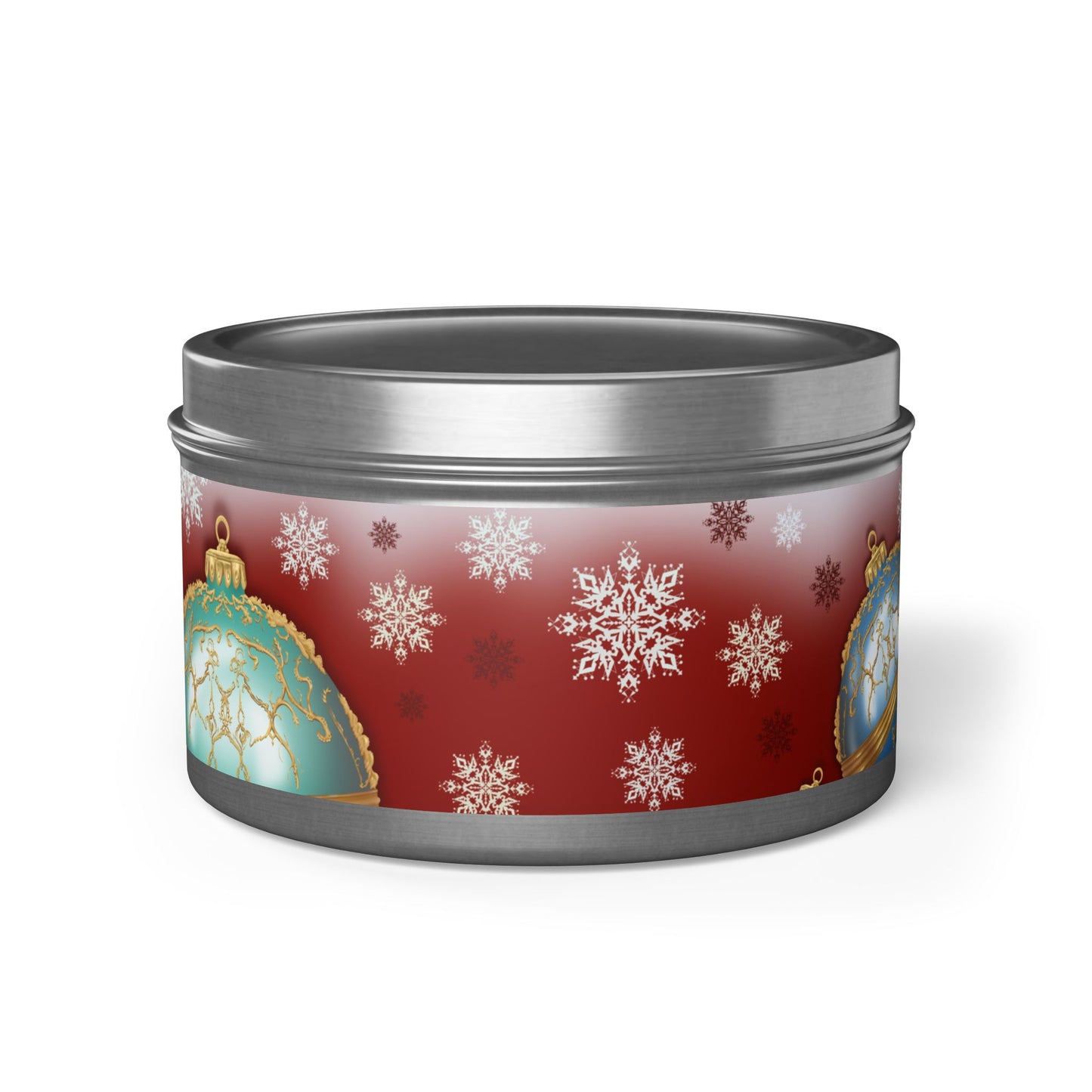 Christmas Tin Candles