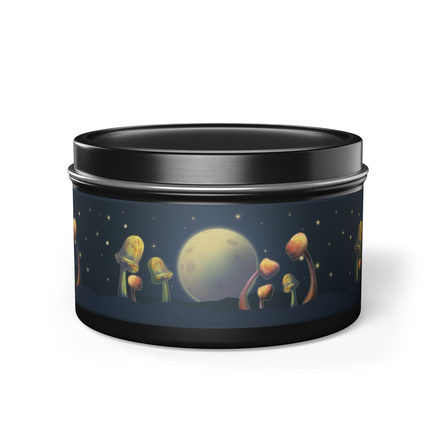 Candle Set - Moon and Mushrooms Design