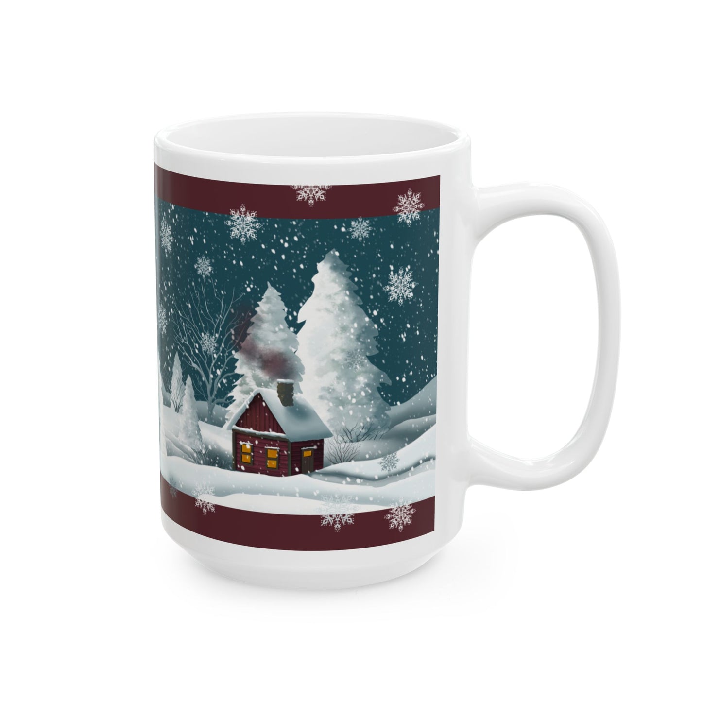 Ceramic Mug - Country Snowy Home Scene