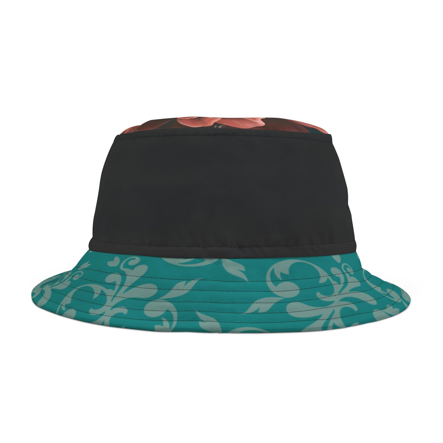 Bucket Hat - Flower, Black