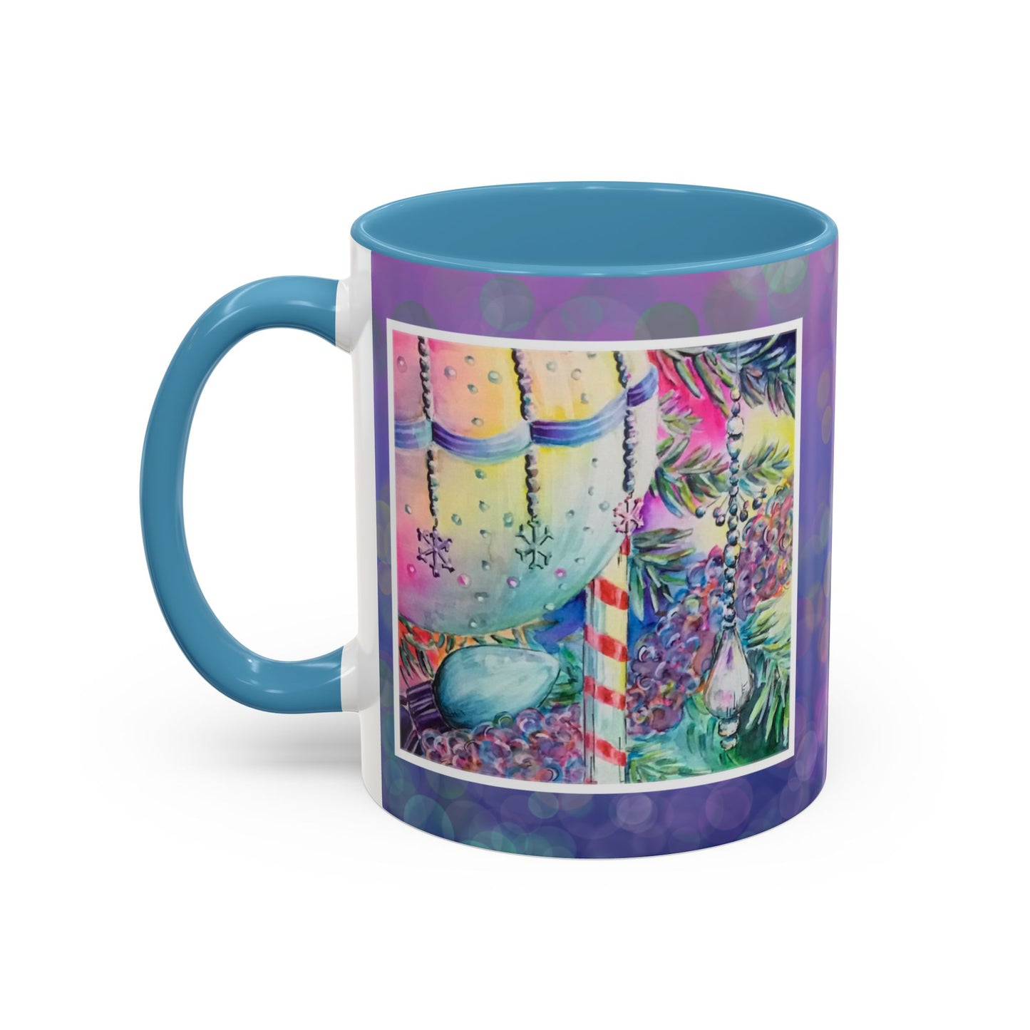 Mug Colorful Christmas Ornament Design 11oz