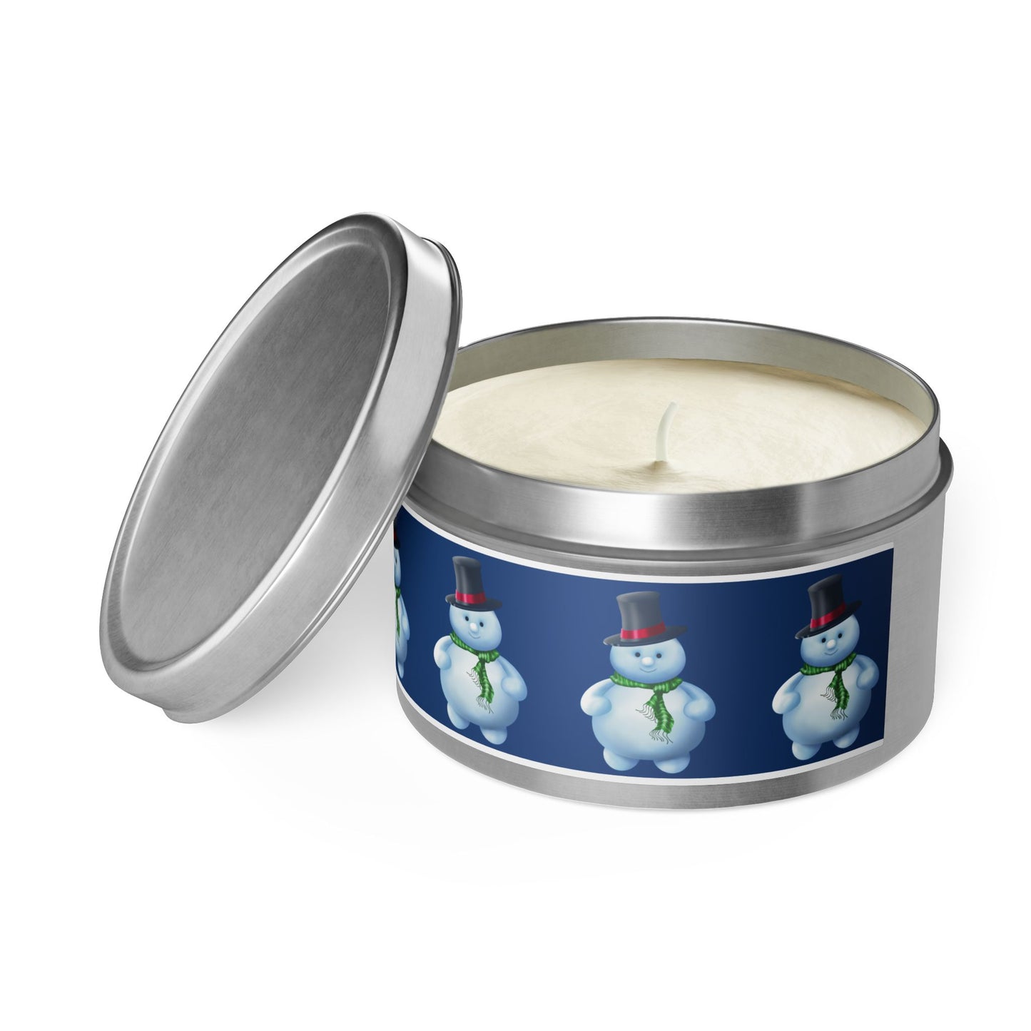 Christmas Tin Candles