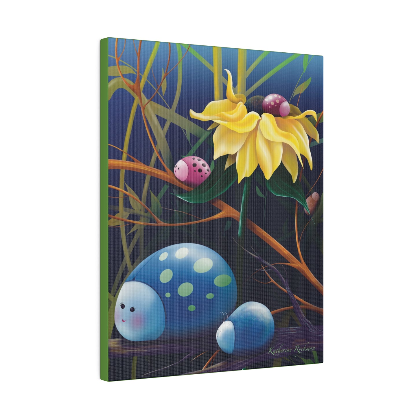 Colorful Bugs- Matte Canvas, Stretched, 0.75"