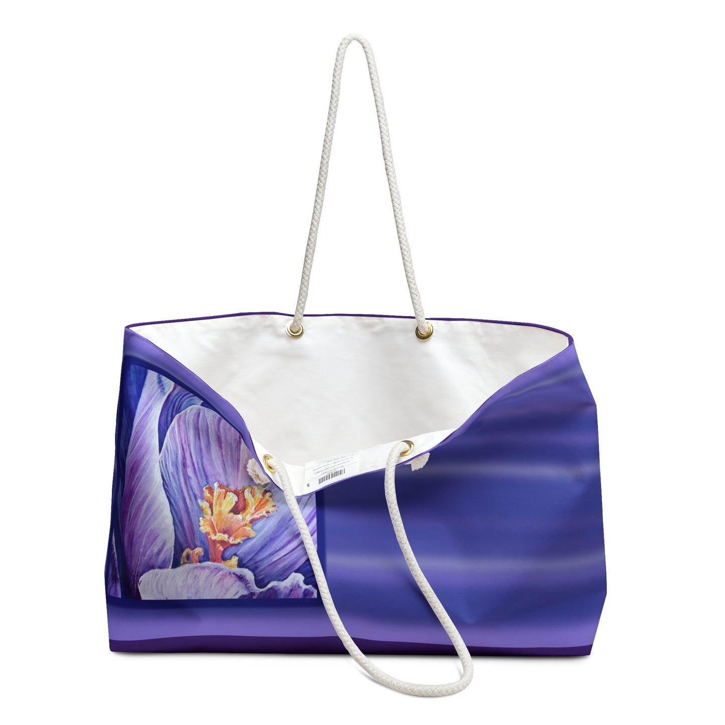 Weekender Bag Purple Flower Design