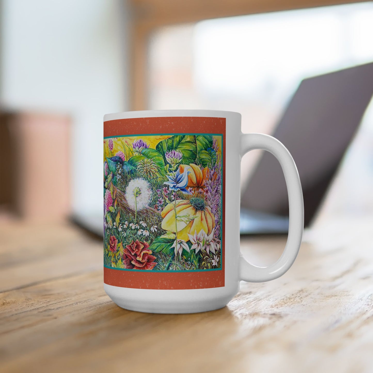 Mug - Wild Flowers Ceramic Mug (11oz, 15oz)