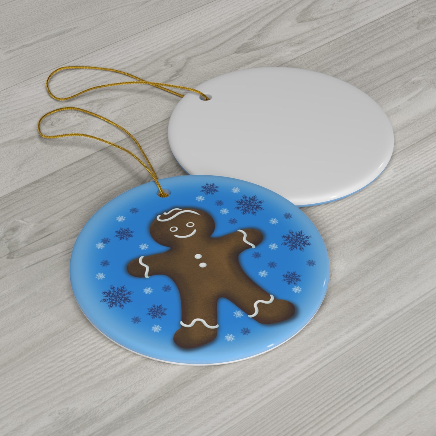 Ceramic Ornament - Gingerbread Man Christmas Decoration