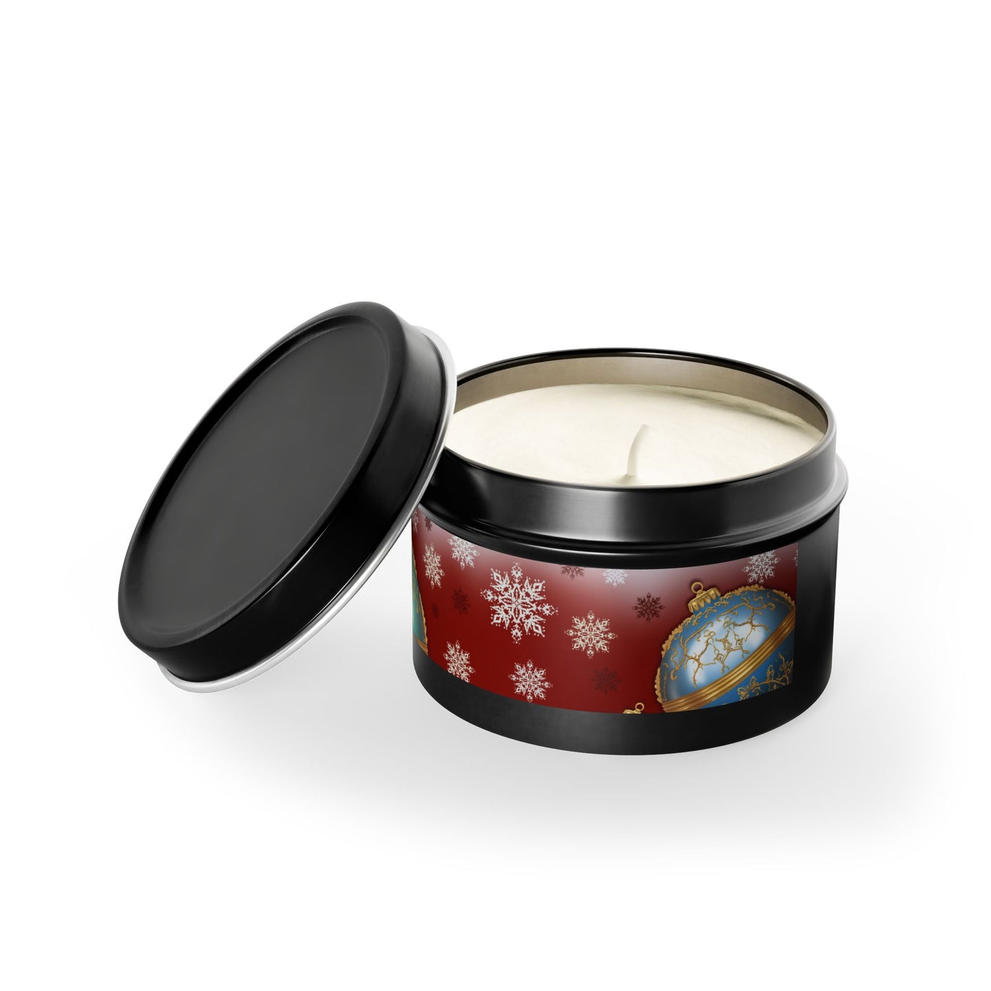 Christmas Tin Candles