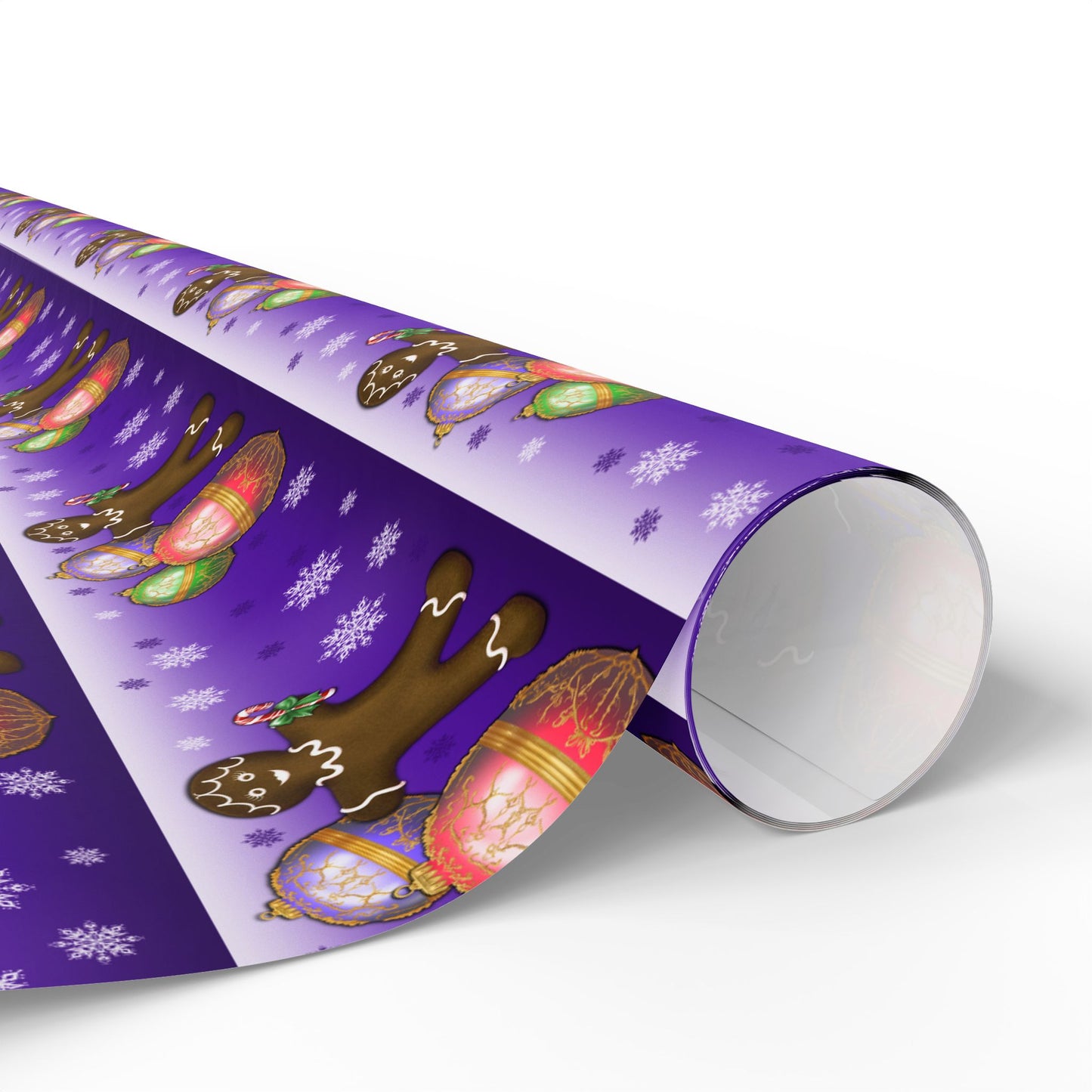 Wrapping Papers - Gingerbread Girl Holiday Design