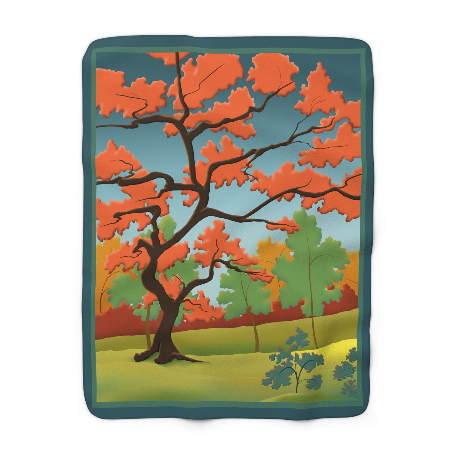 Fleece Blanket - Autumn Trees