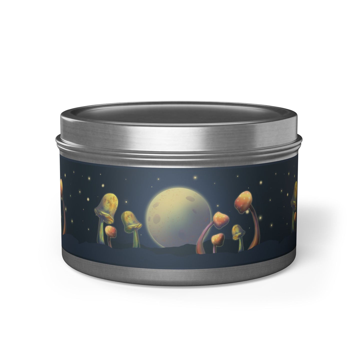 Candle Set - Moon and Mushrooms Design