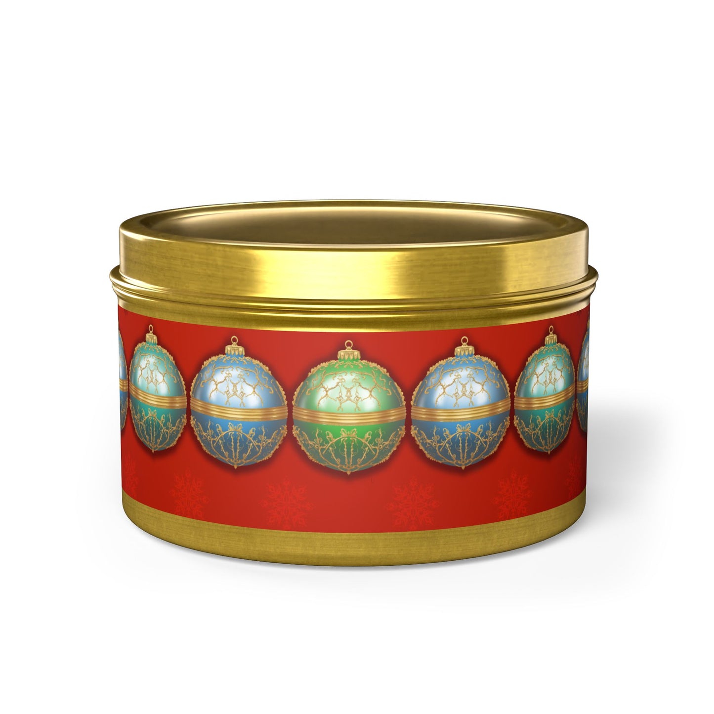 Christmas Tin Candles