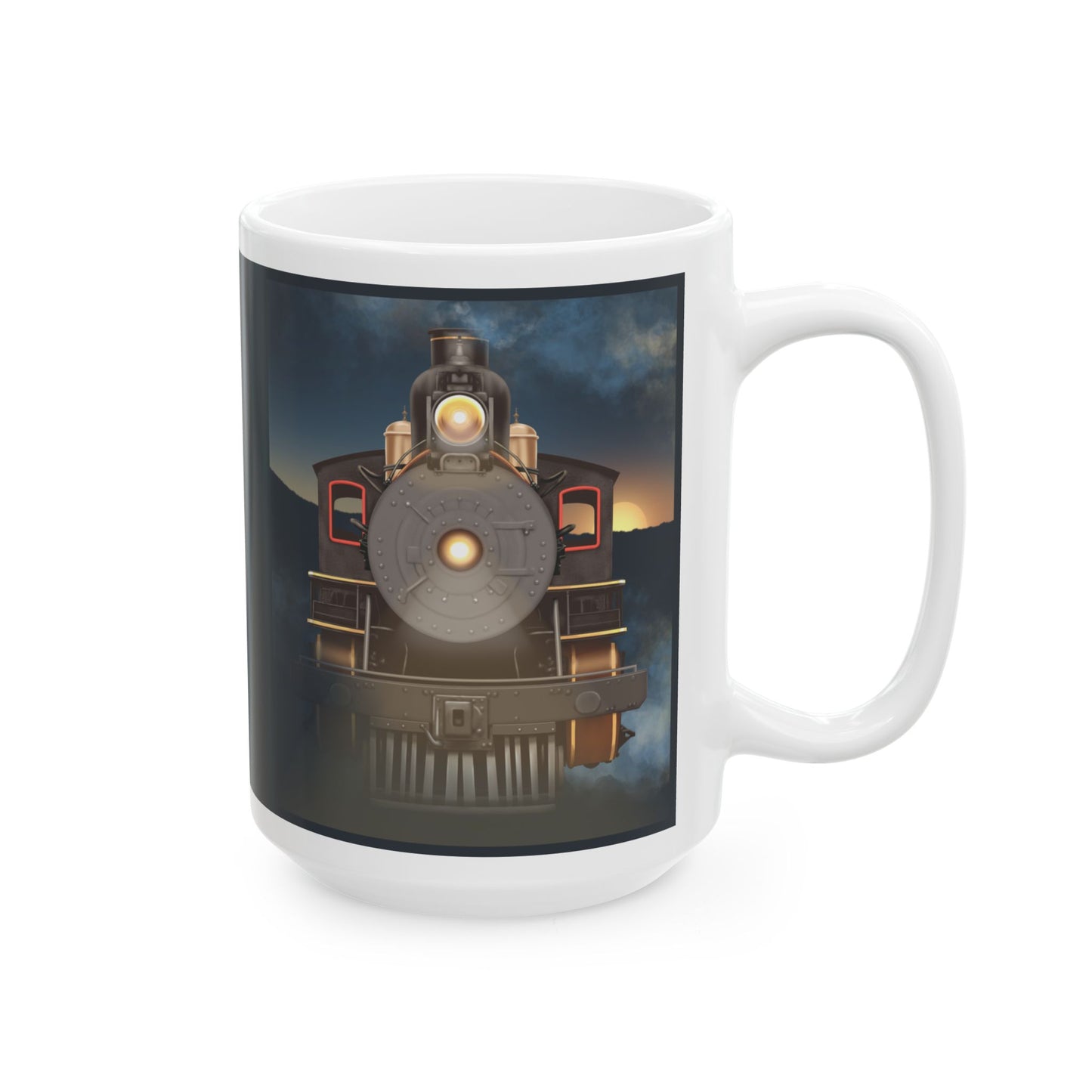 Mug - Vintage Steam Locomotive Design - 11oz and 15oz Options