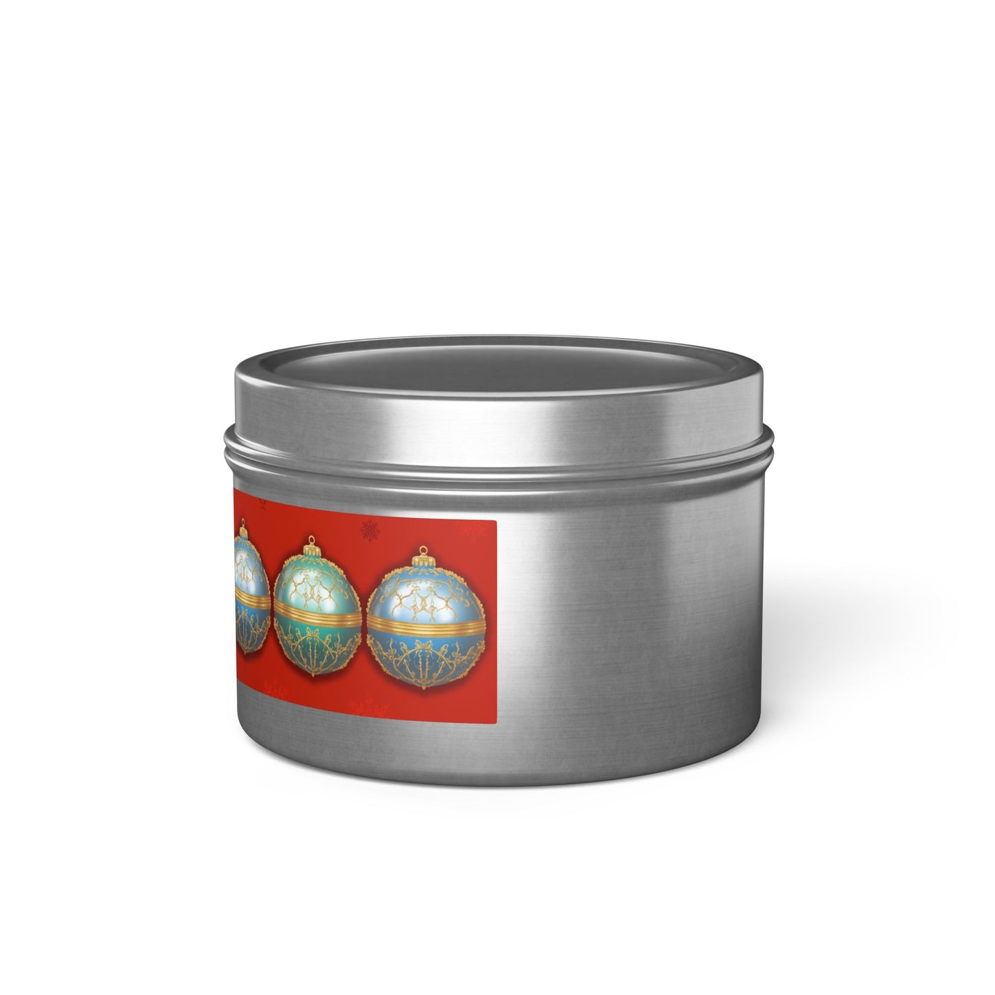 Christmas Tin Candles