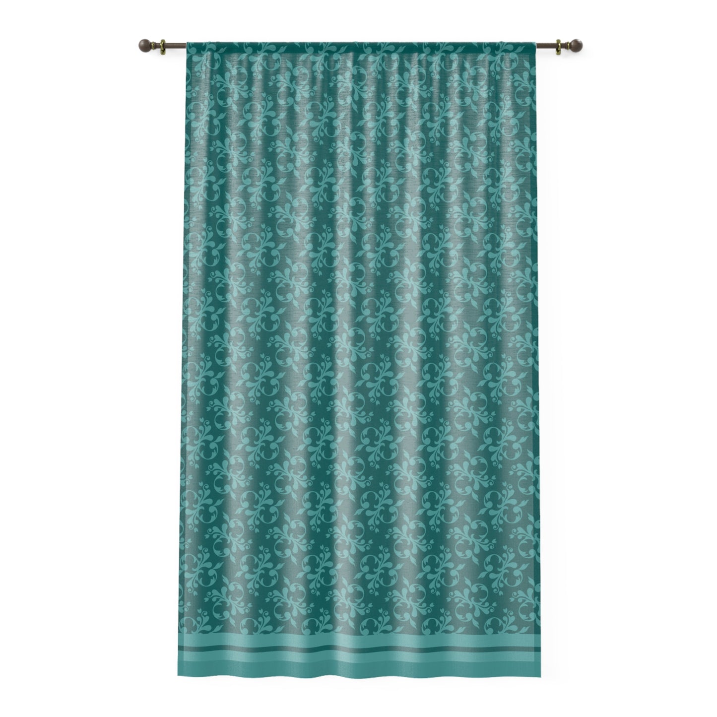 Sheer Curtain-Elegant Green Design