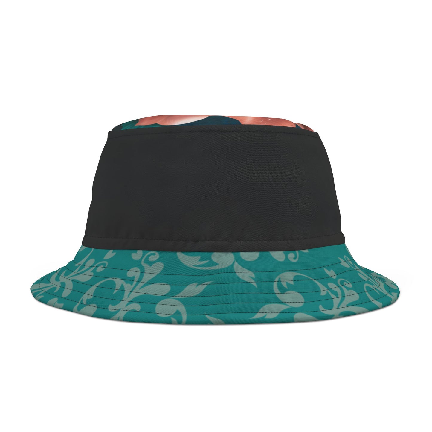 Bucket Hat - Flower, Black